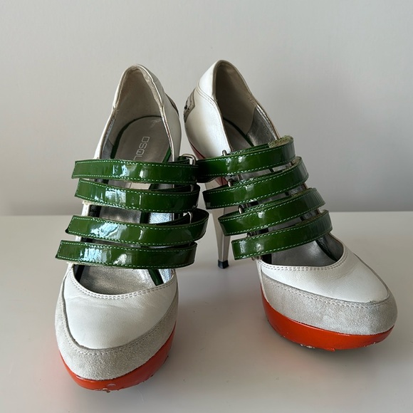 Dsquared2 Leather Sneaker Heels Size US8/ EU 38 - Picture 2 of 10